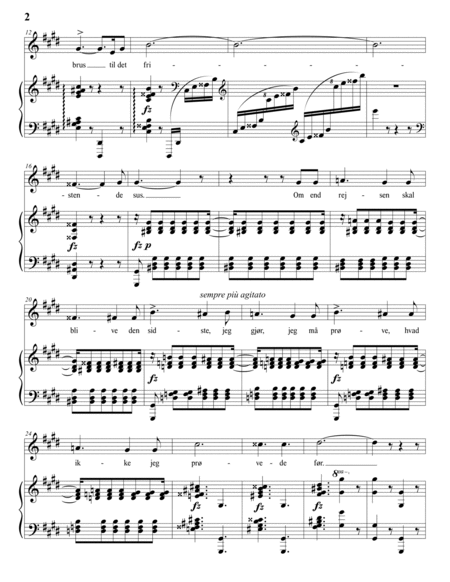 GRIEG: Tak for dit råd, Op. 21 no. 4 (transposed to C-sharp minor)