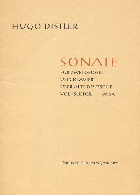 Sonate uber alte deutsche Volkslieder