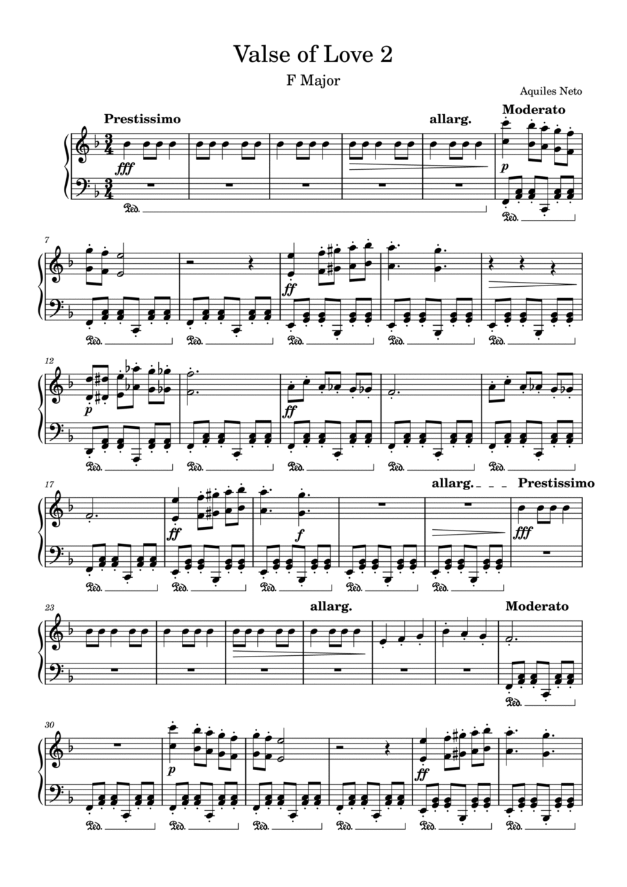 the love waltz 2 the love waltz 2 Piano Solo scores gallery preview page 1