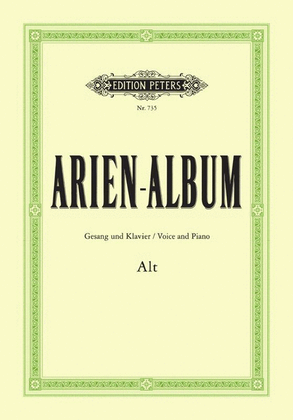 Book cover for Aria Album For Contralto