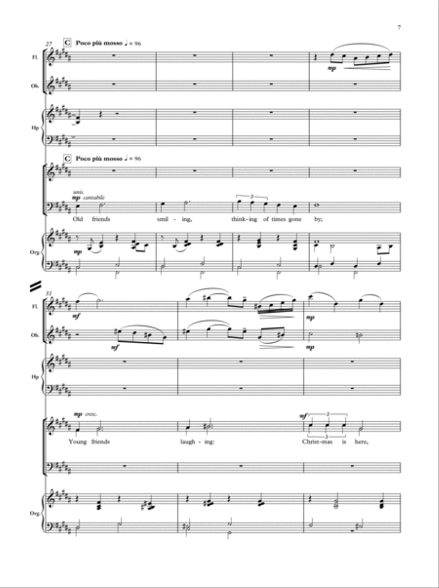 I wish you Christmas 4-Part scores gallery preview page 5