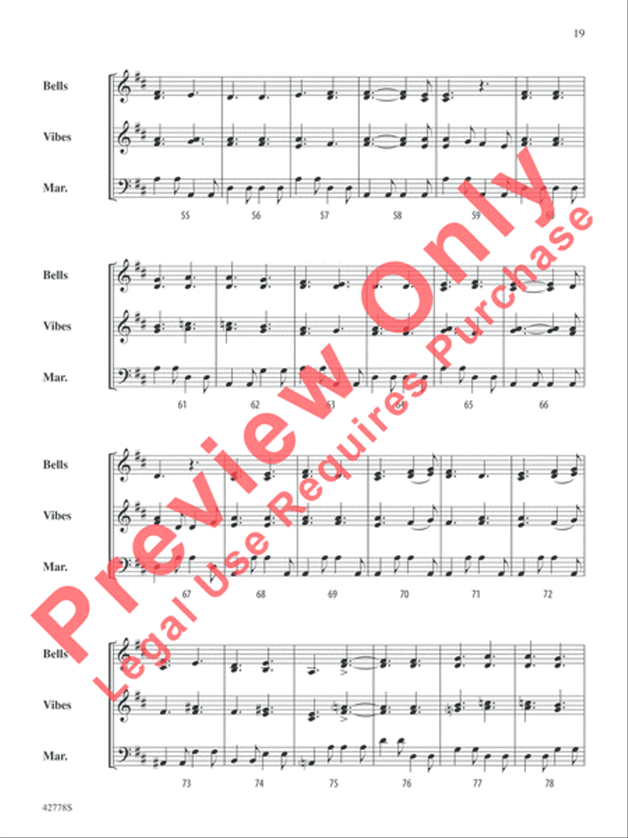 Classic Mallet Trios -- Beethoven Small Ensemble scores gallery preview page 20