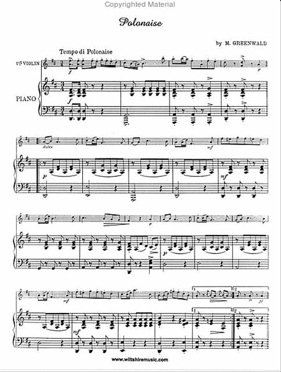 Polonaise Flute scores gallery preview page 2