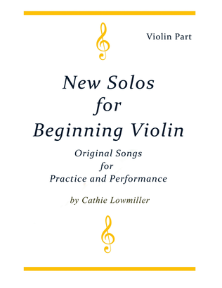 Book cover for New Solos for Beginning Violin