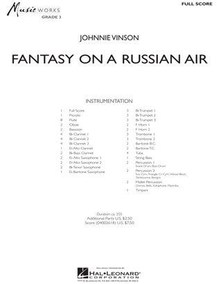 Fantasy on a Russian Air - Full Score