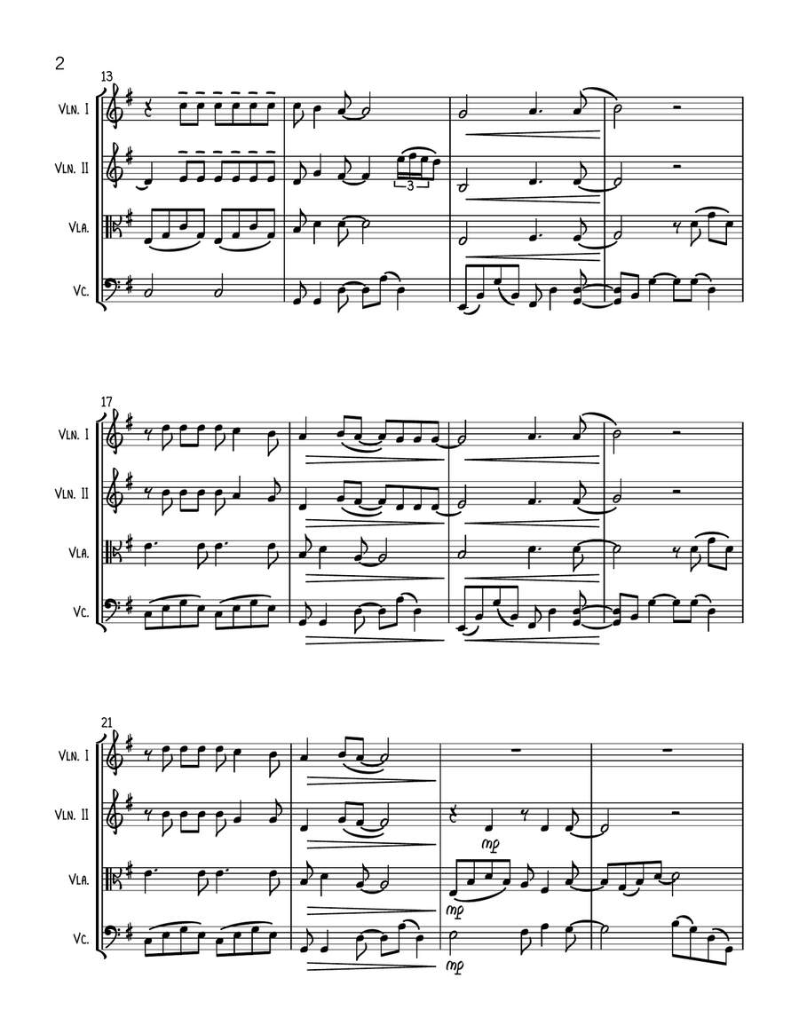 Shallow String Quartet scores gallery preview page 2