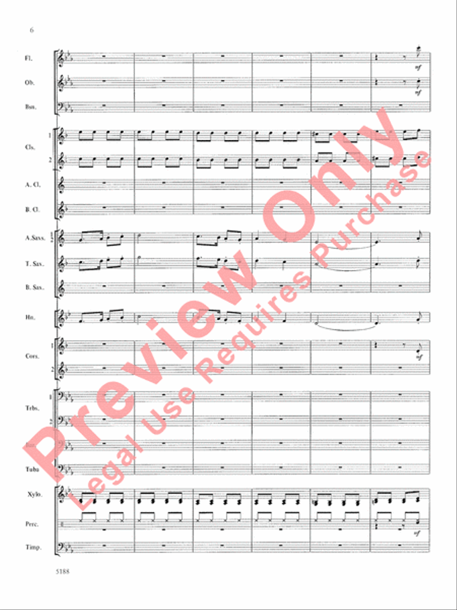 Tunbridge Meadows Concert Band scores gallery preview page 7
