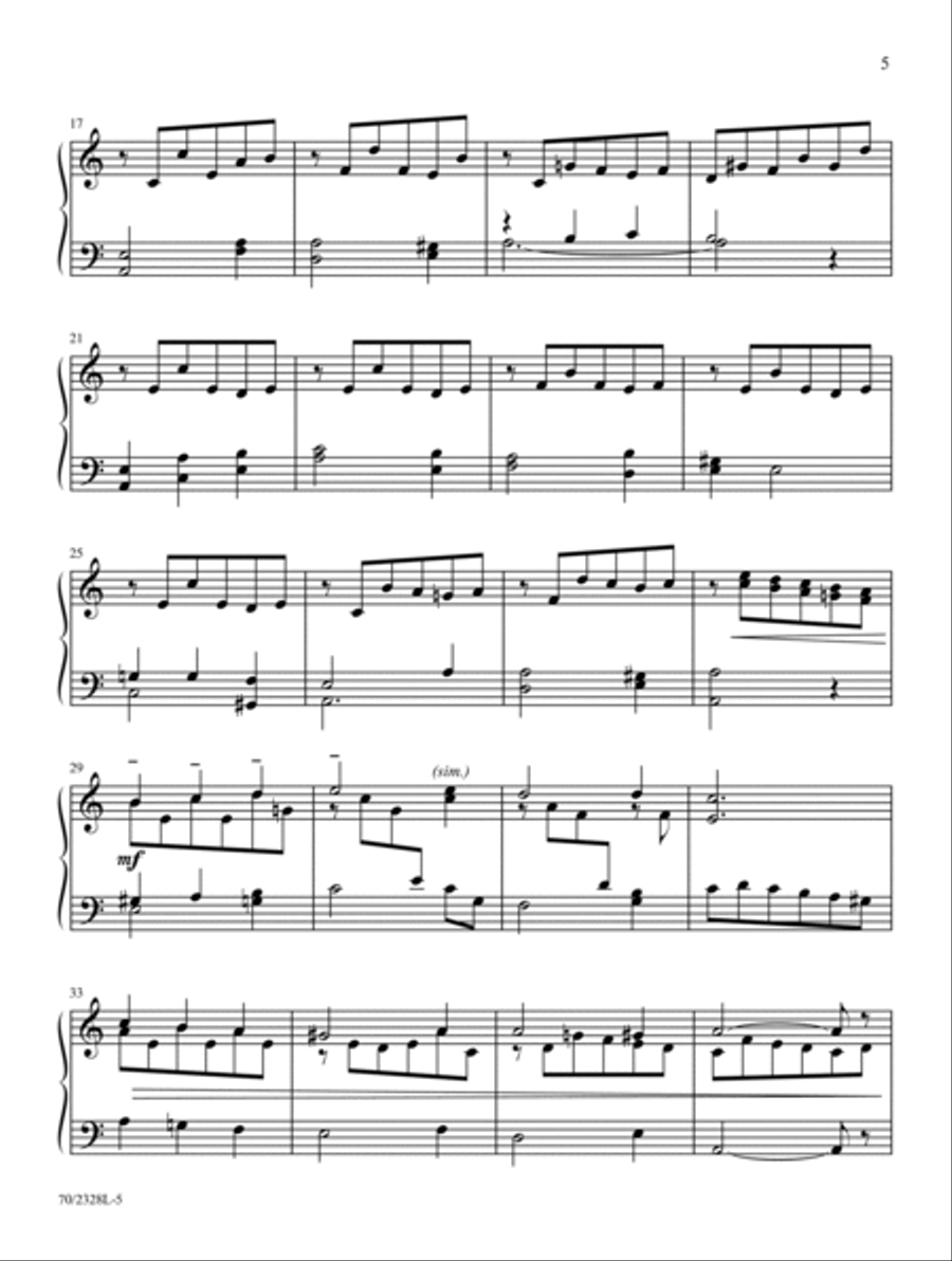 Blessed Jesus, At Thy Word Piano Solo scores gallery preview page 5