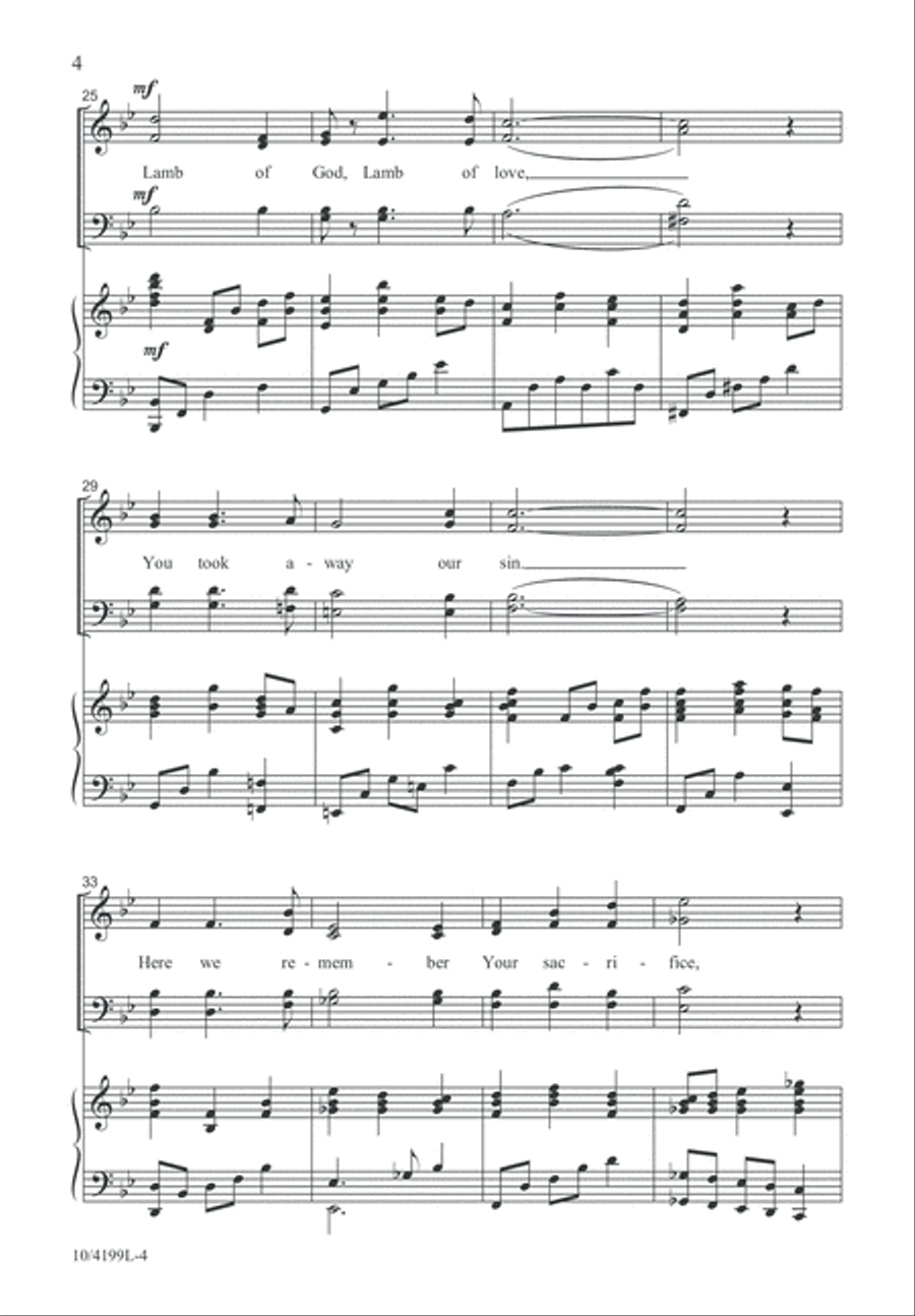 Come into God's Embrace 4-Part scores gallery preview page 4