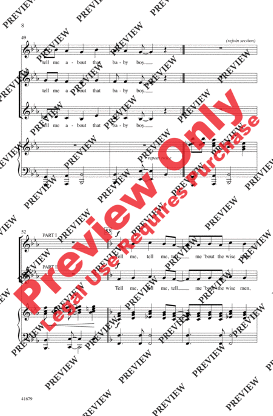 Tell Me, Tell Me! Tell Me, Tell Me! 2-Part scores gallery preview page 8