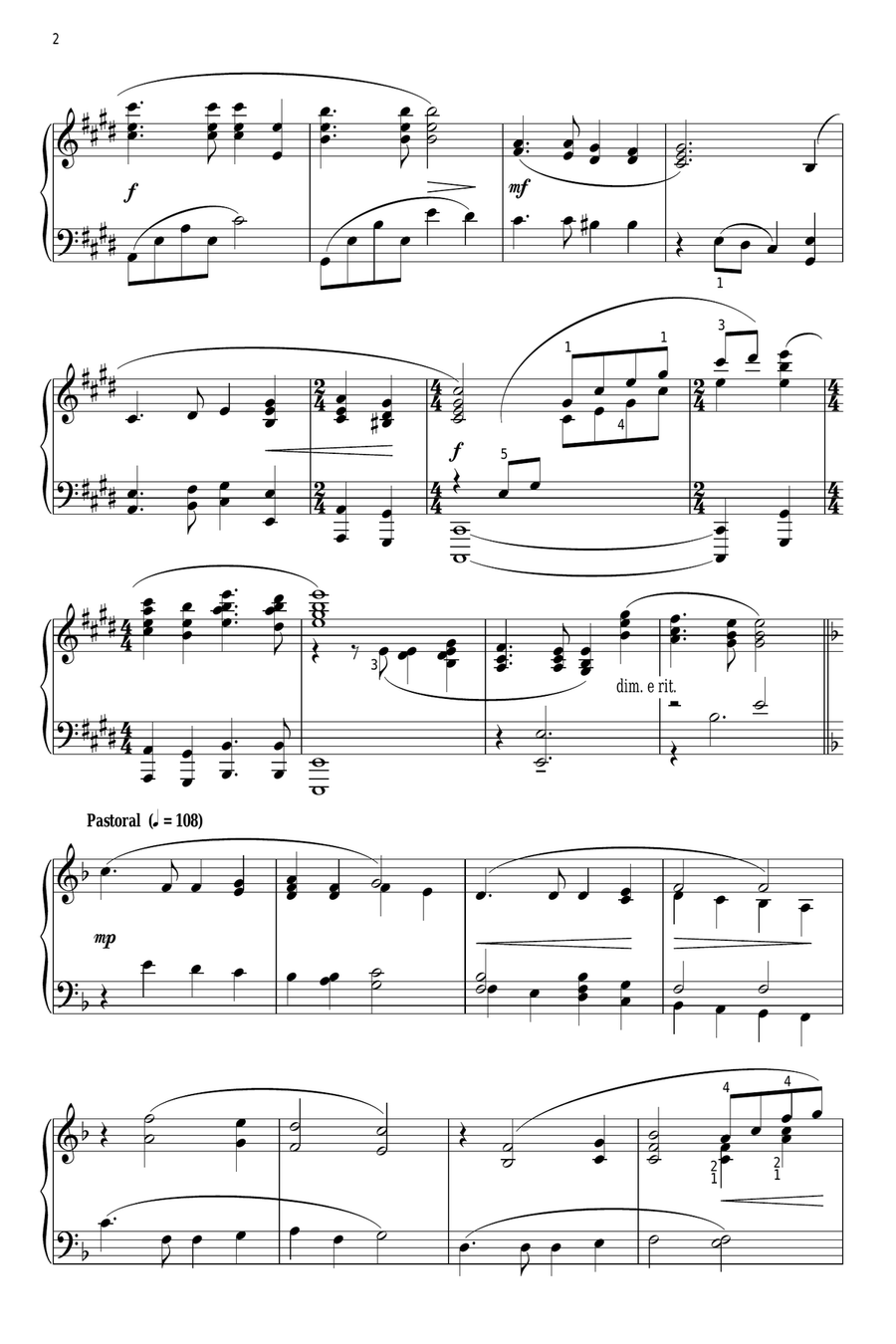 God Bless Us Everyone (arr. Phillip Keveren) Piano Solo scores gallery preview page 2