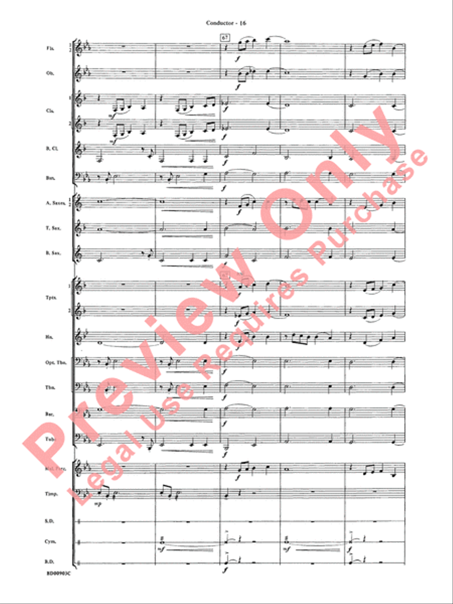 Crestar Overture Crestar Overture Concert Band scores gallery preview page 19
