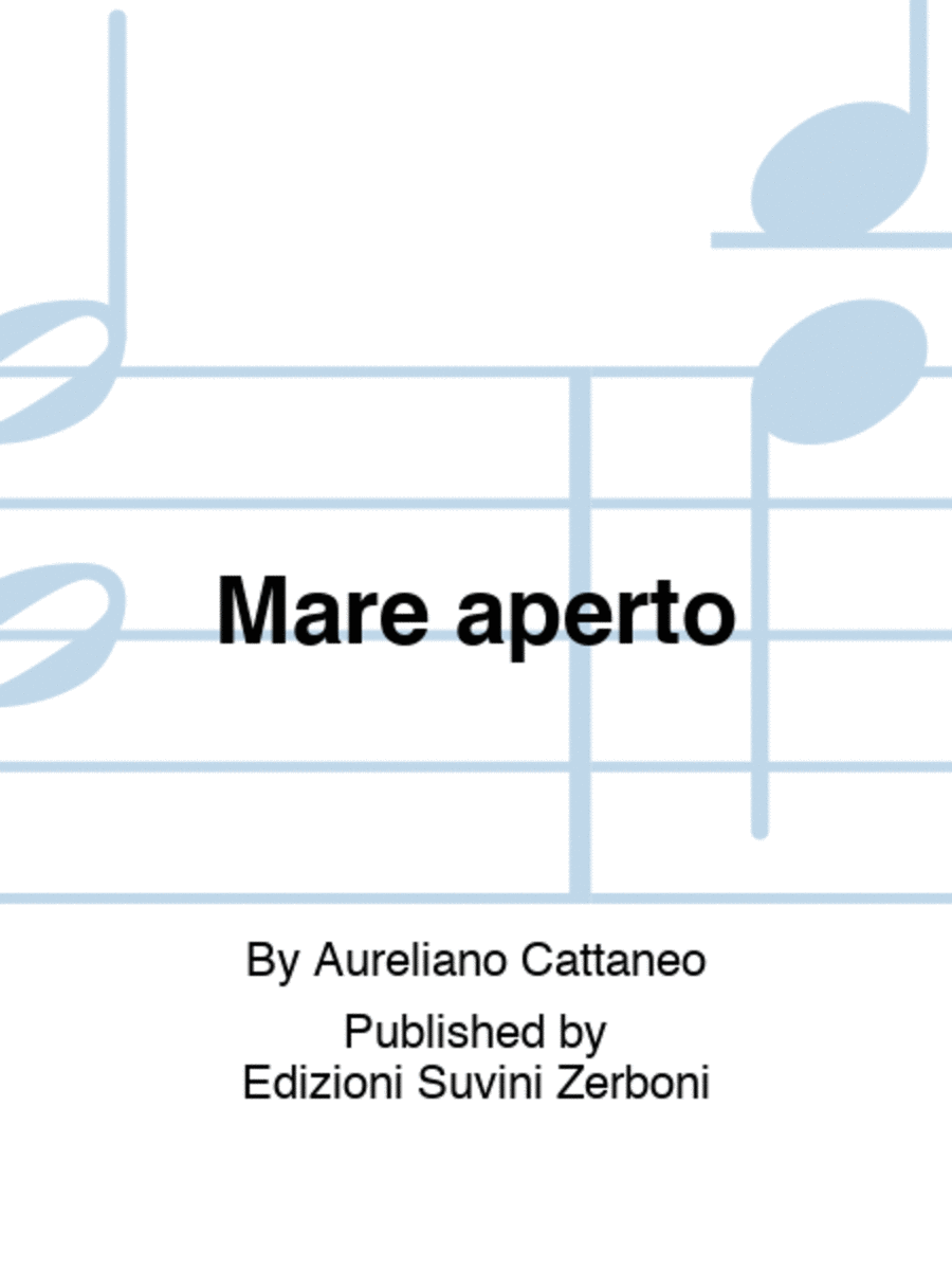 Mare aperto Mare aperto Voice scores gallery preview page 1