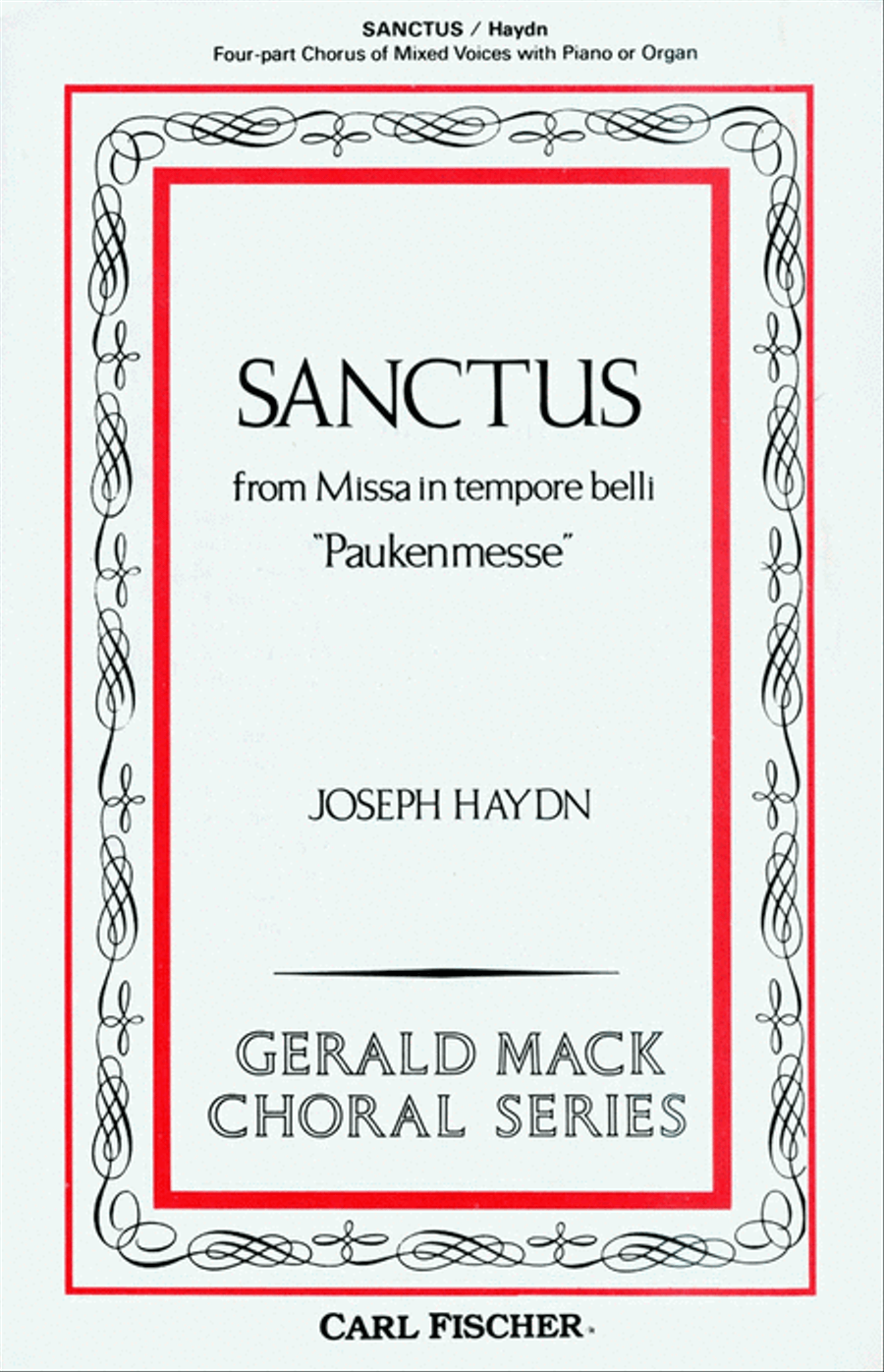 Sanctus Sanctus 4-Part scores gallery preview page 1