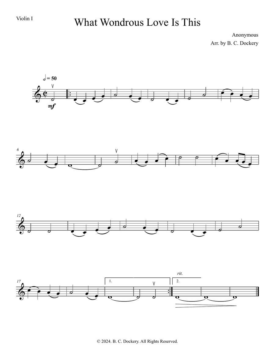 What Wondrous Love Is This (String Quartet) String Quartet scores gallery preview page 3