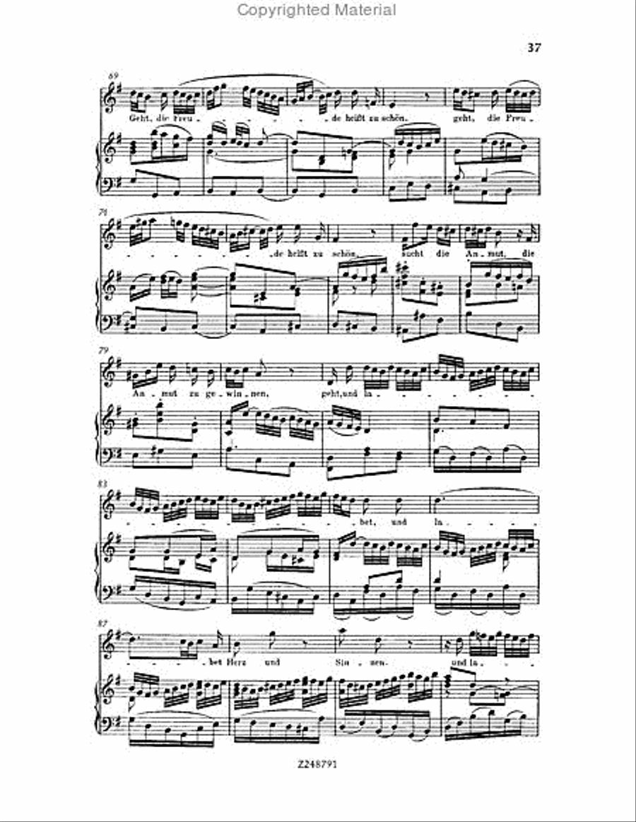 Christmas Oratorio, BWV 248 Choir scores gallery preview page 36
