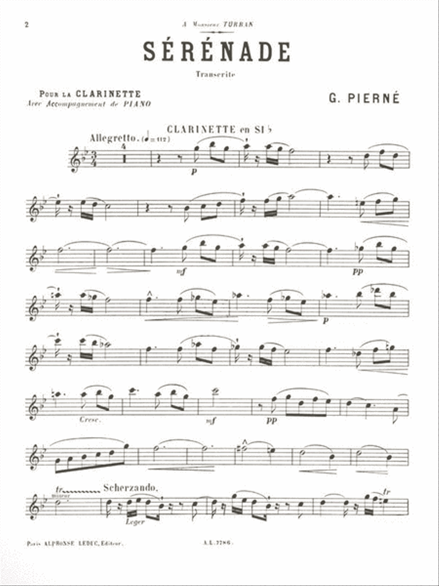 Serenade Op.7 (clarinet) Serenade Op.7 (clarinet) Clarinet Solo scores gallery preview page 2