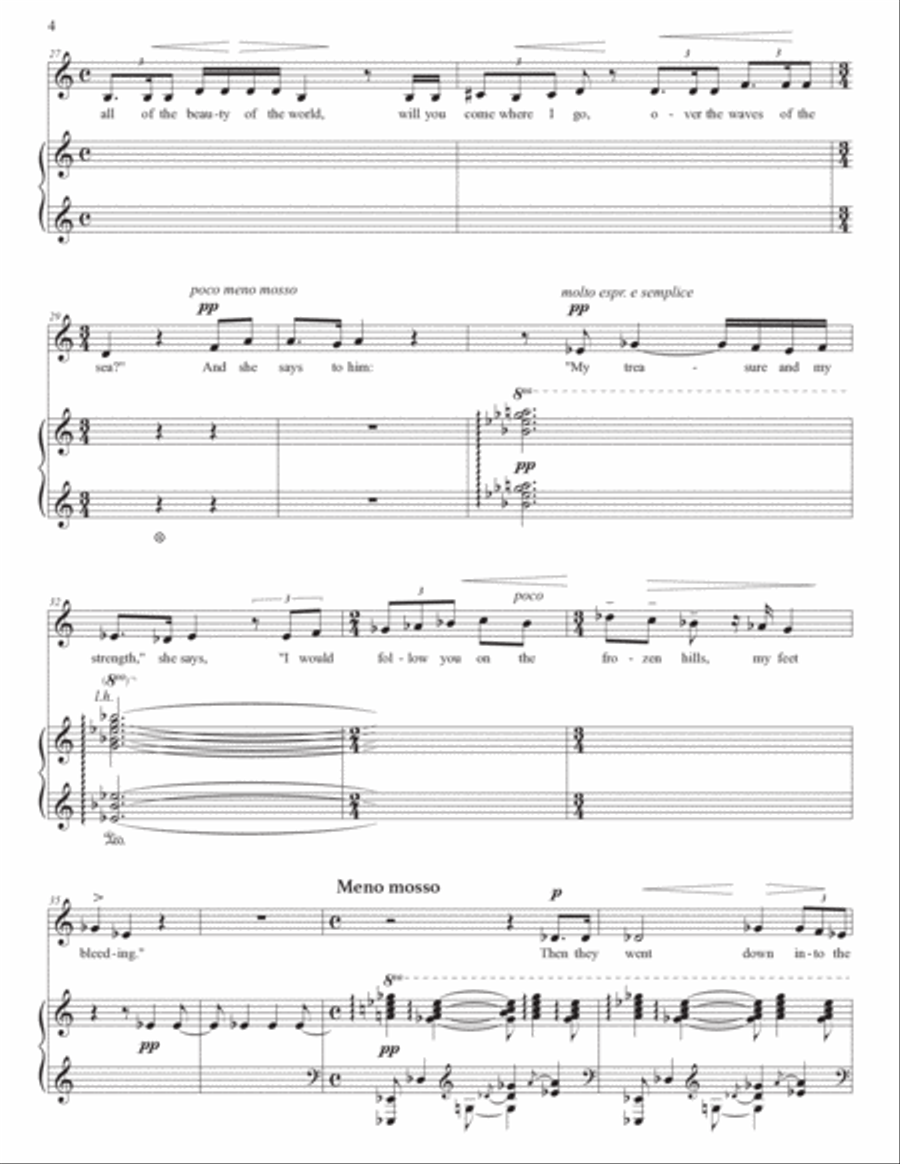 CLARKE: The Seal man (transposed down a half step) Voice scores gallery preview page 5