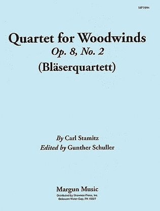 Book cover for Quartet for Woodwinds, Op8 No 2