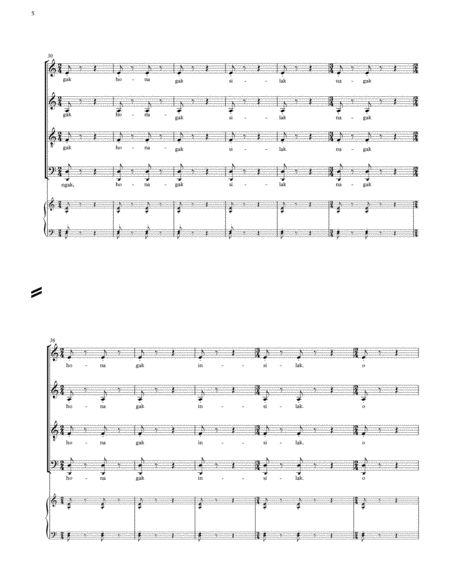 Danse Sacrale from The Rite of Spring.  SATB a-cappella with divisi and soloists (See description)