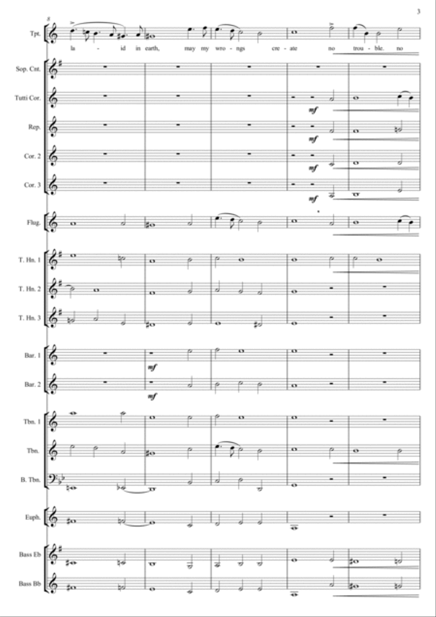 When I am Laid in Earth (Dido's Lament) Brass Band scores gallery preview page 5