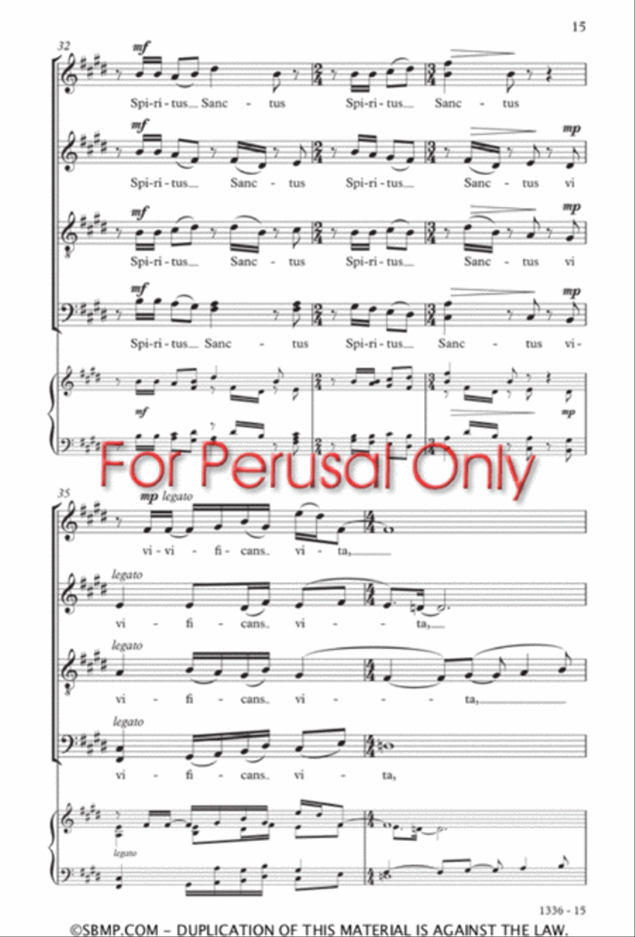 Spiritus Sanctus Divisi scores gallery preview page 14