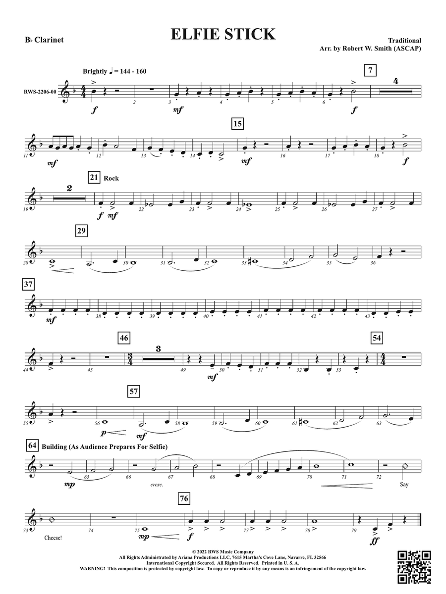 Elfie Stick: 1st B-flat Clarinet