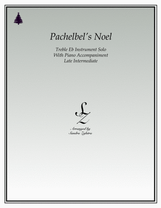 Book cover for Pachelbel's Noel (treble Eb instrument solo)