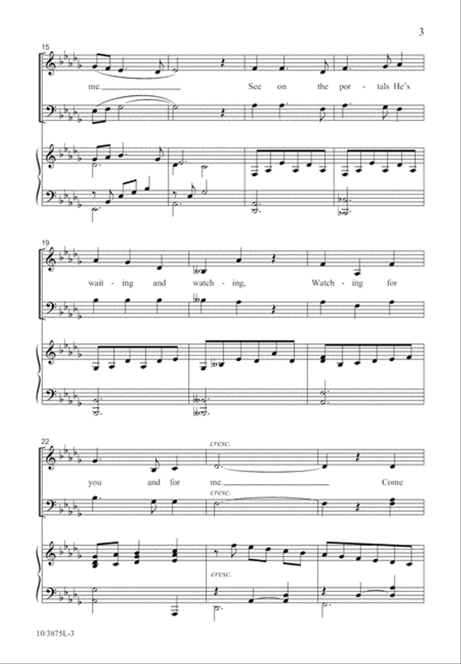 Softly and Tenderly 4-Part scores gallery preview page 4
