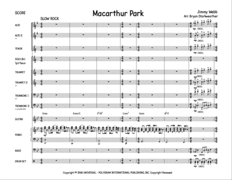 Macarthur Park Jazz Ensemble scores gallery preview page 1