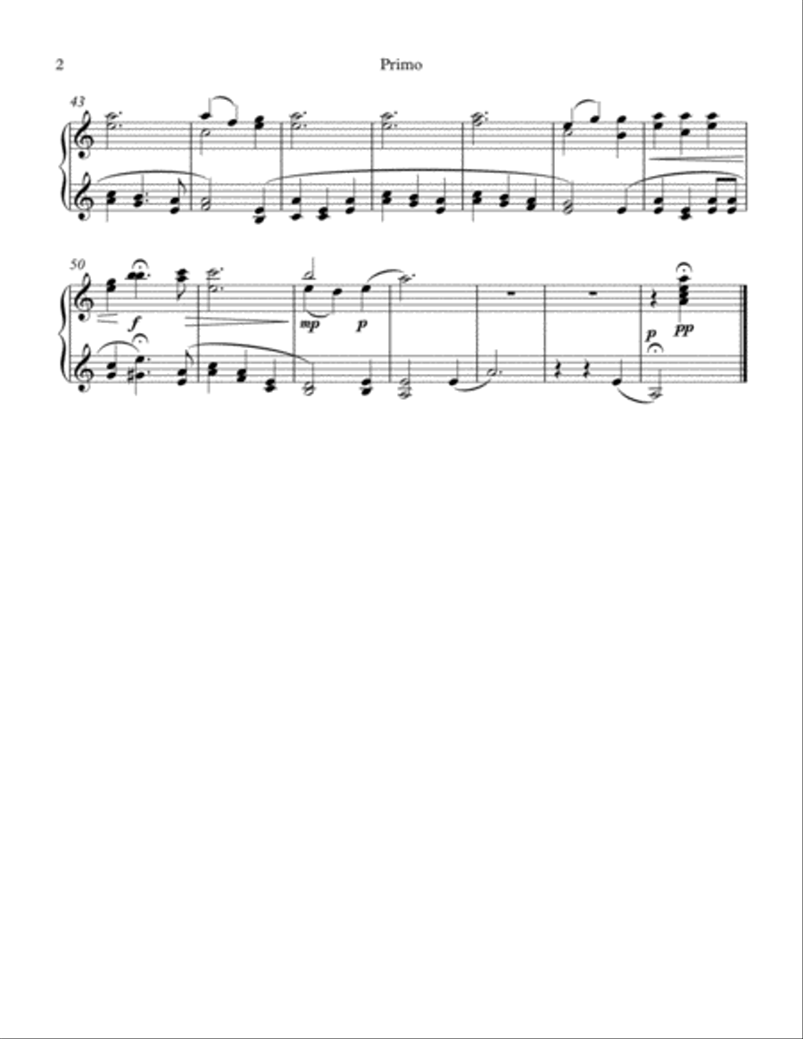 I Wonder As I Wander I Wonder As I Wander 1 Piano, 4-Hands scores gallery preview page 2