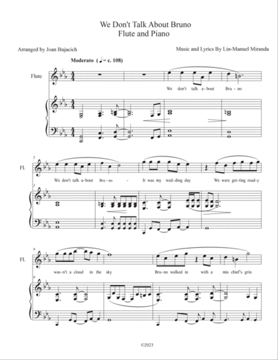 We Don't Talk About Bruno Flute scores gallery preview page 2