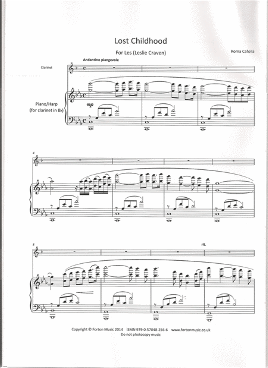 Lost Childhood Set of Parts scores gallery preview page 2