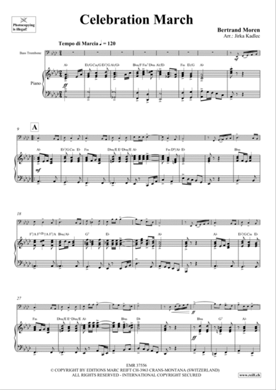 Celebration March Trombone scores gallery preview page 4
