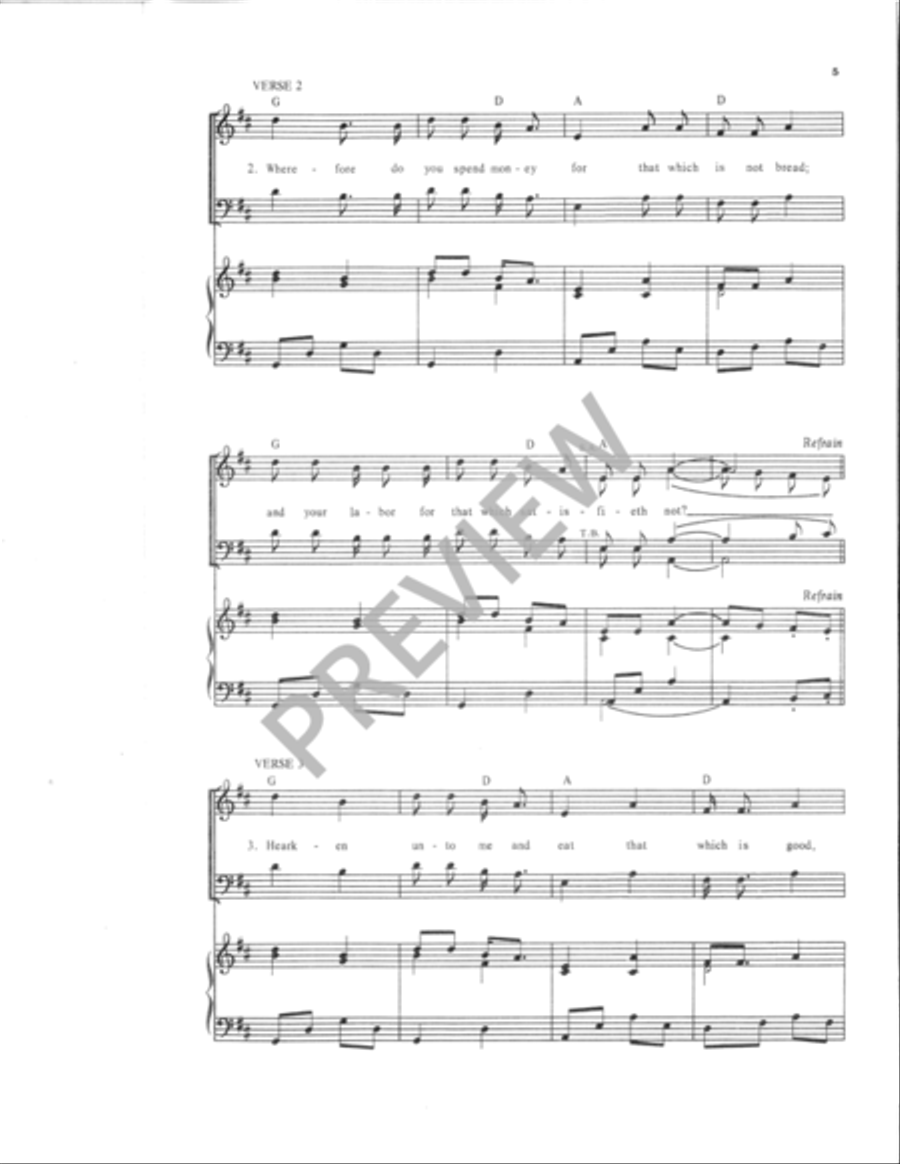 Ho! Everyone that Thirsteth 4-Part scores gallery preview page 6
