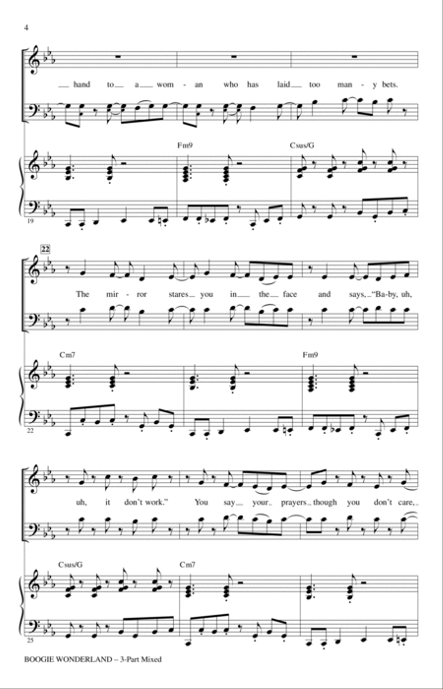 Boogie Wonderland 3-Part scores gallery preview page 3