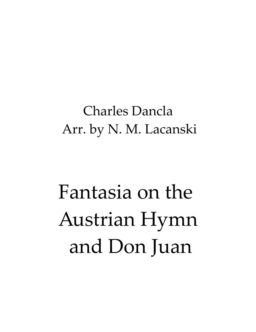 Fantasia on the Austrian Hymn and Don Juan image number null