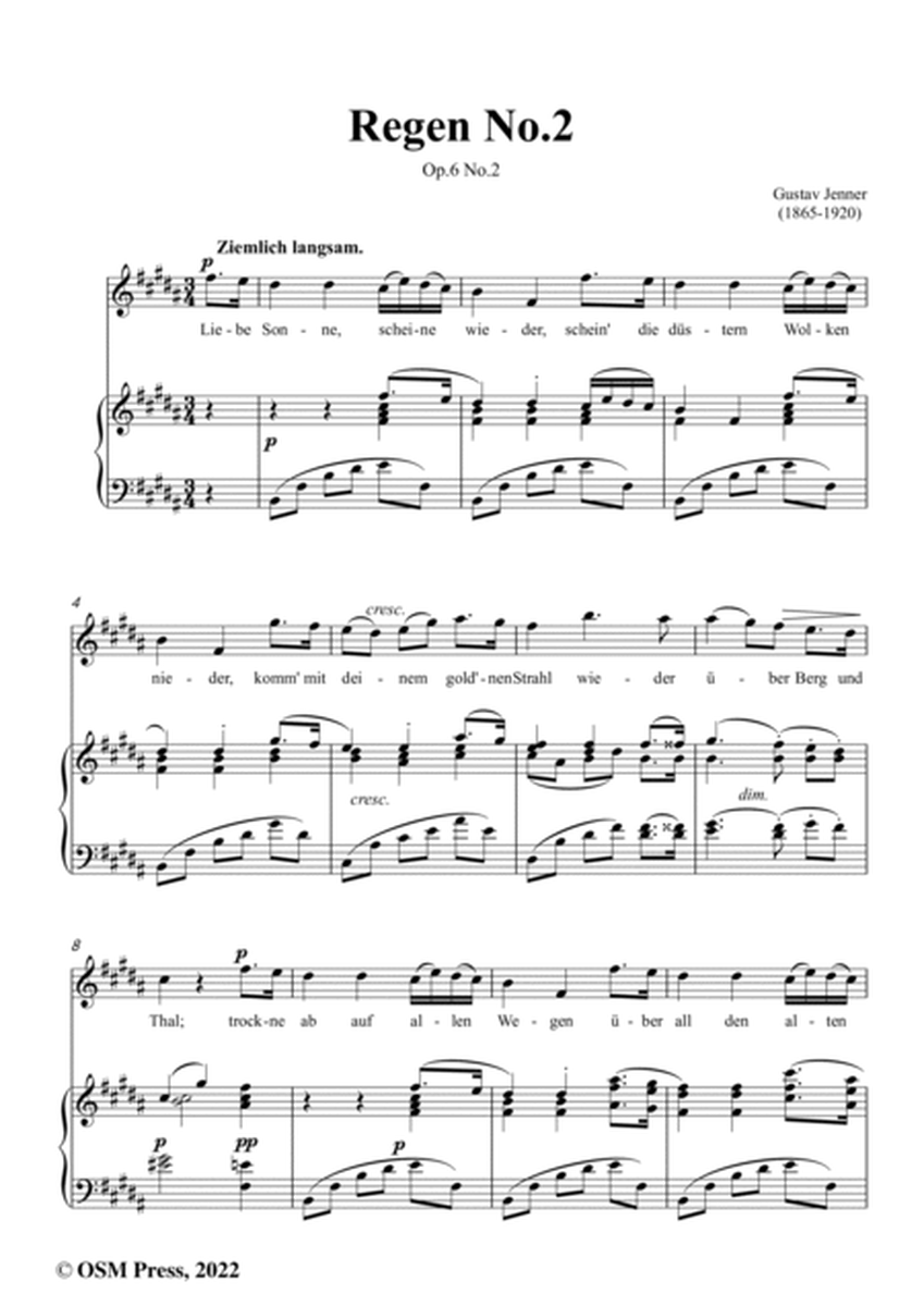 Jenner-Regen No.2,in B Major,Op.6 No.2