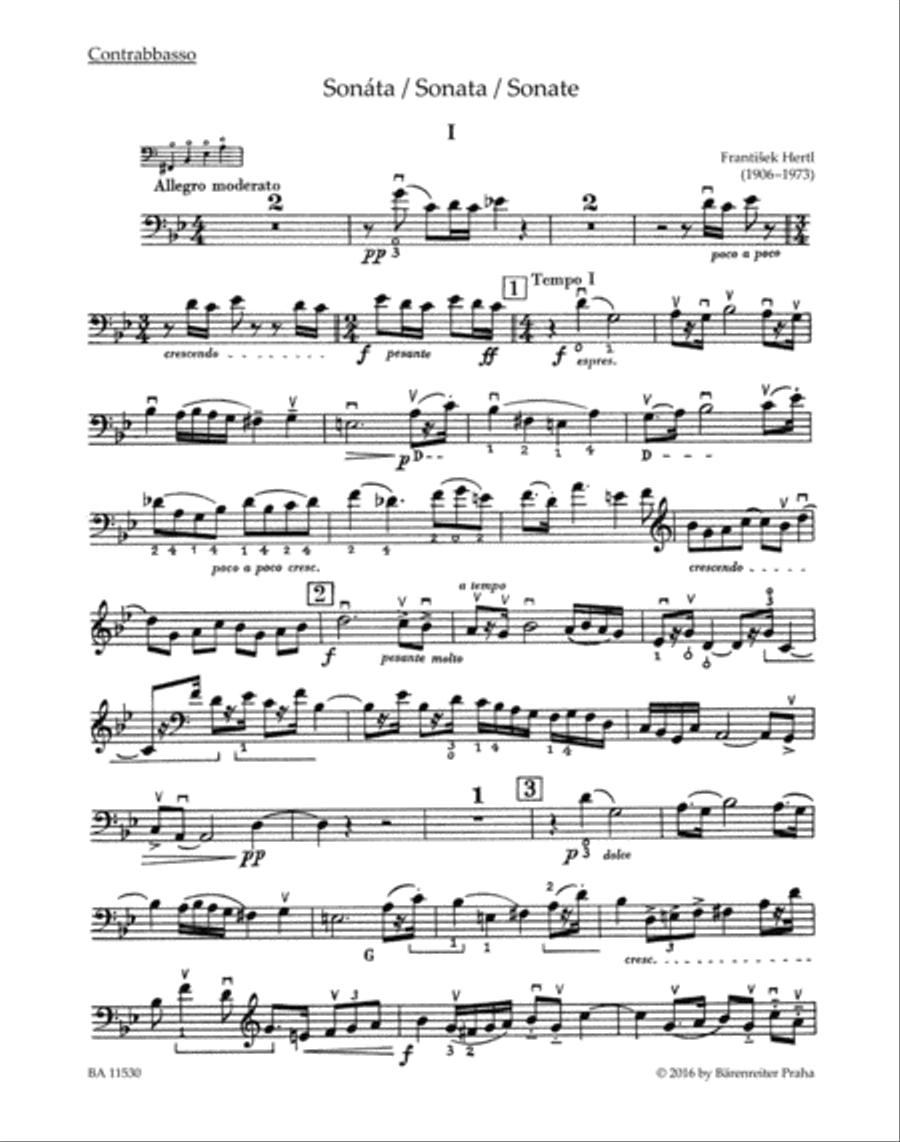 Sonata for Double Bass and Piano