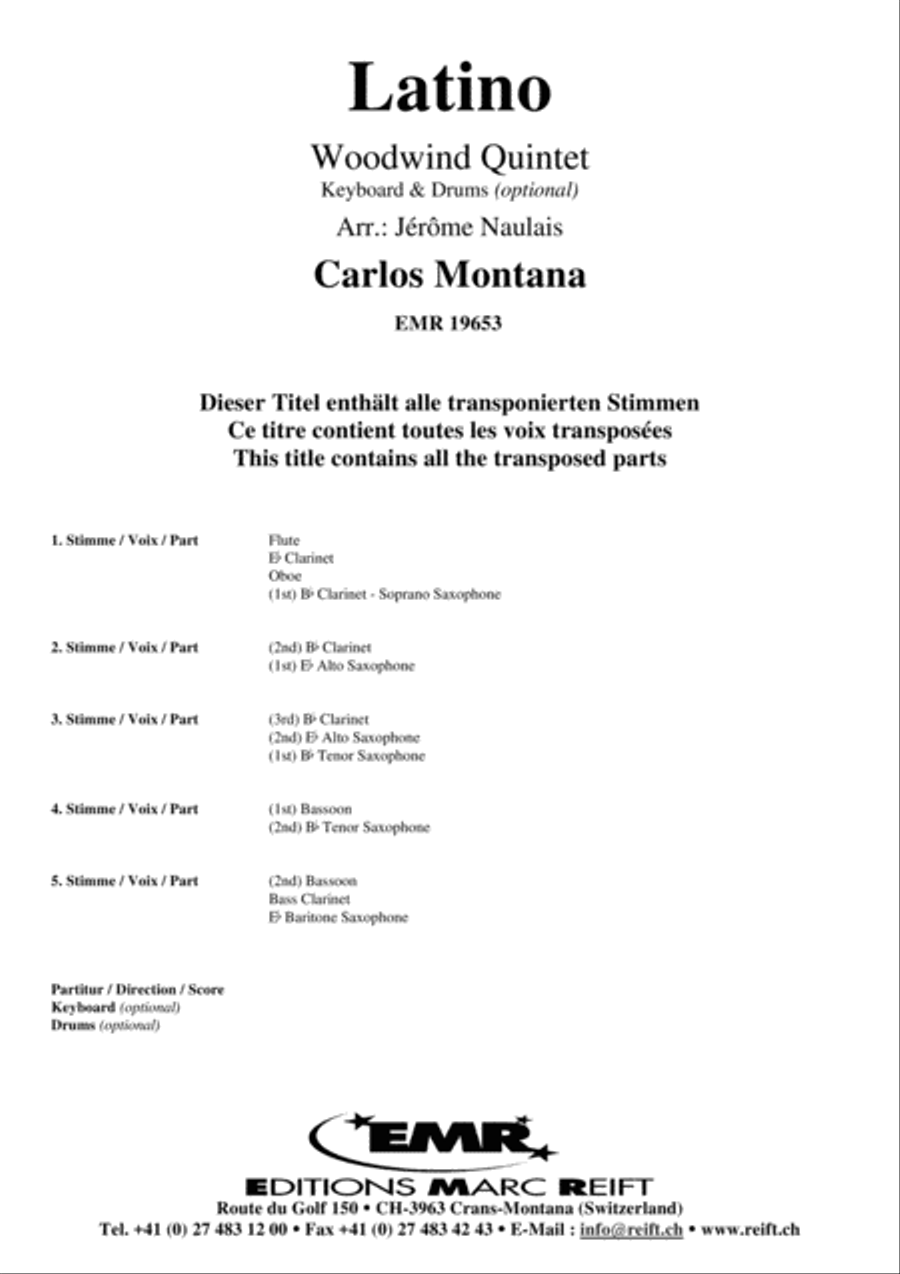 Latino Woodwind Quintet scores gallery preview page 2