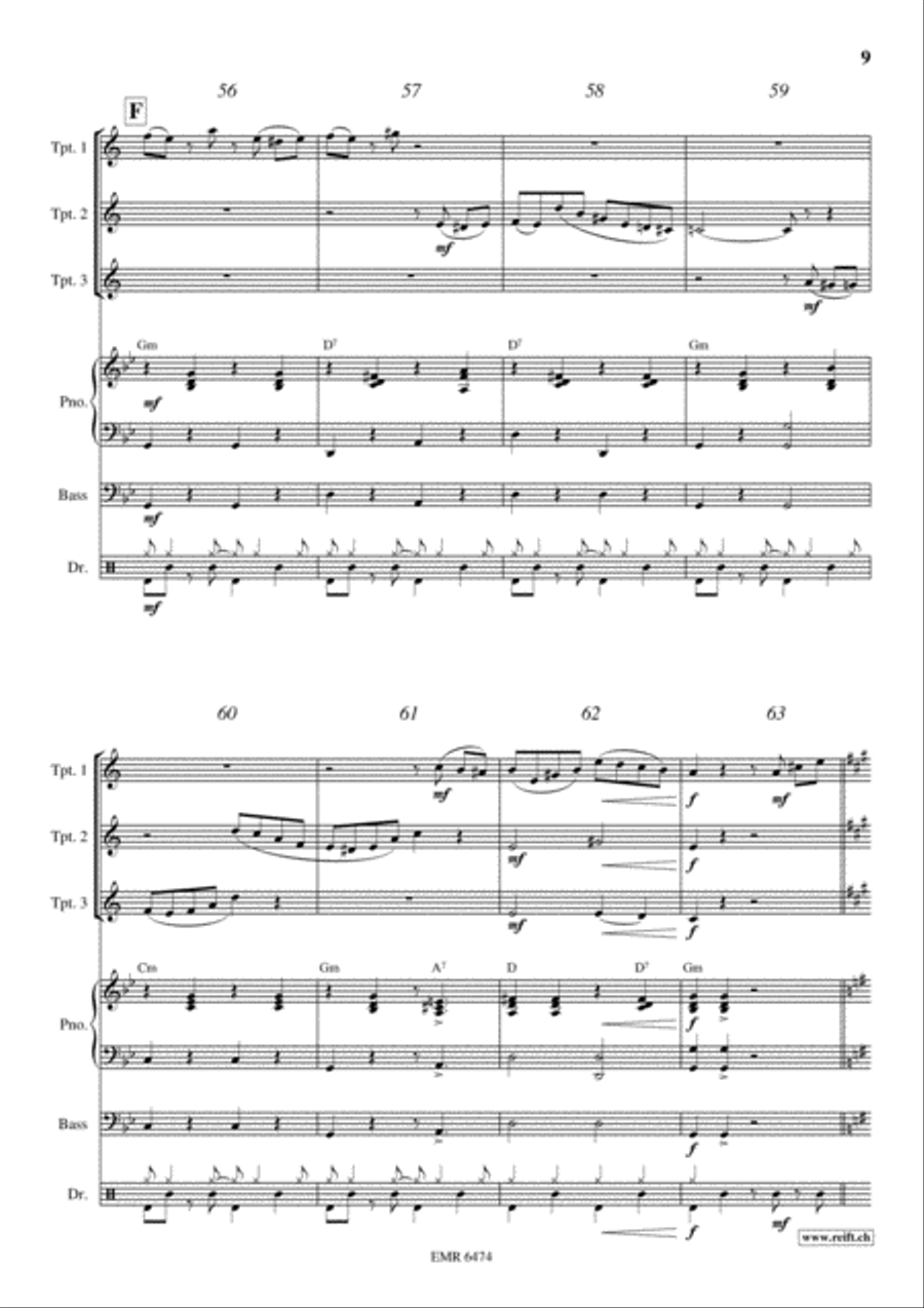 Tico Tico Trumpet Trio scores gallery preview page 9