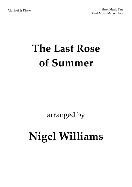 The Last Rose of Summer, Clarinet and Piano image number null