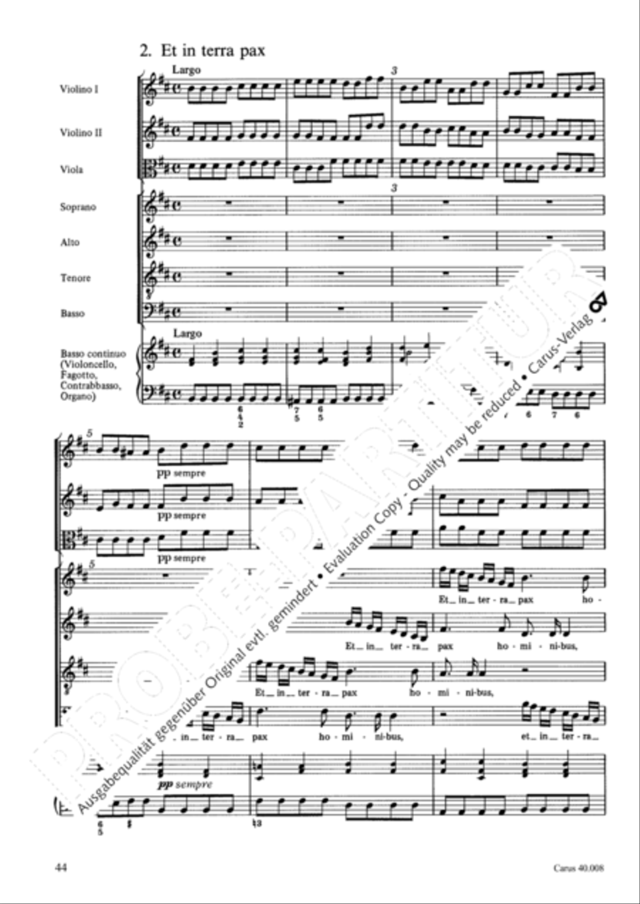 Introduzione e Gloria 4-Part scores gallery preview page 45