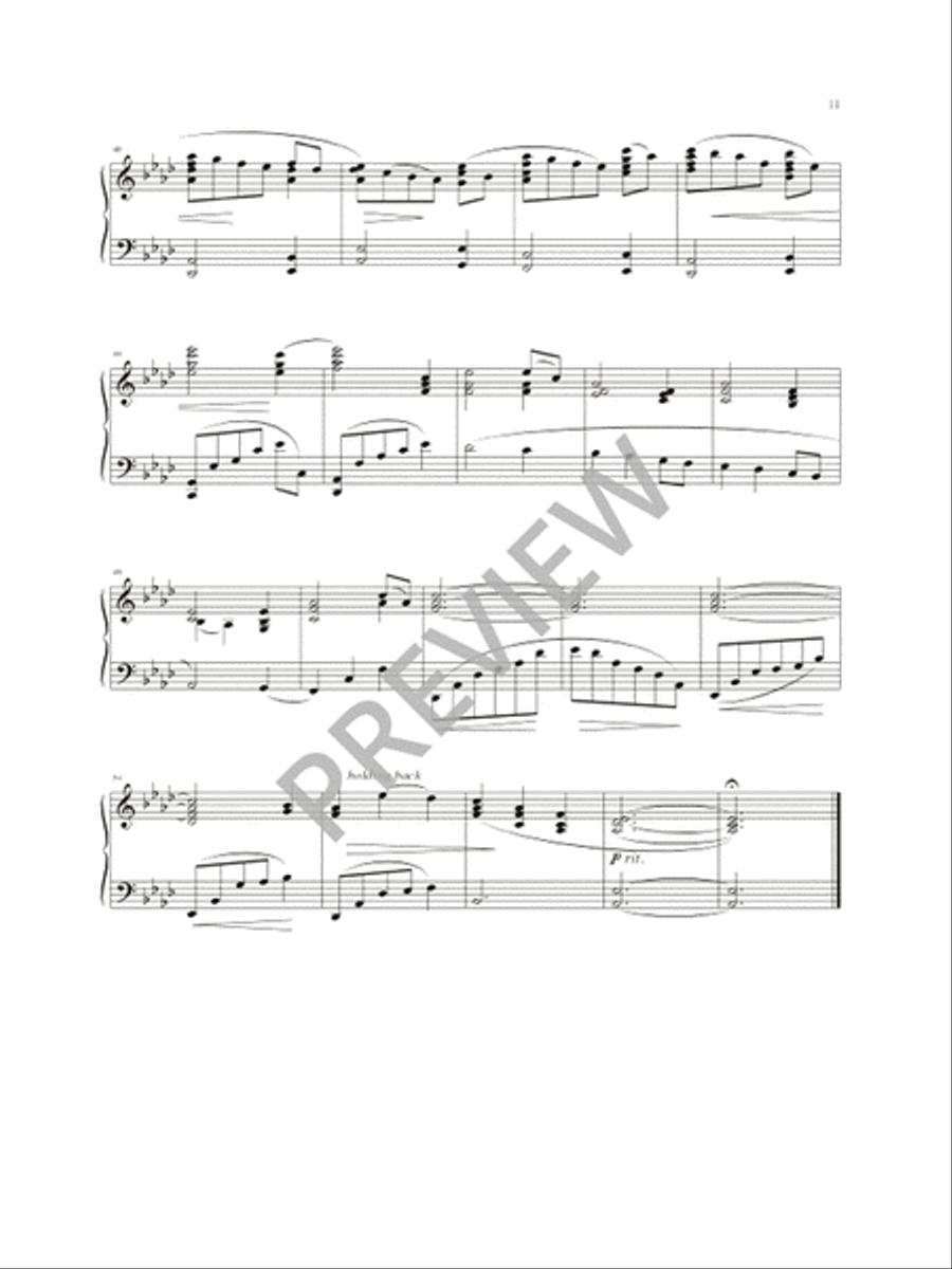 Fourteen American Spirituals and Hymns Piano Solo scores gallery preview page 13