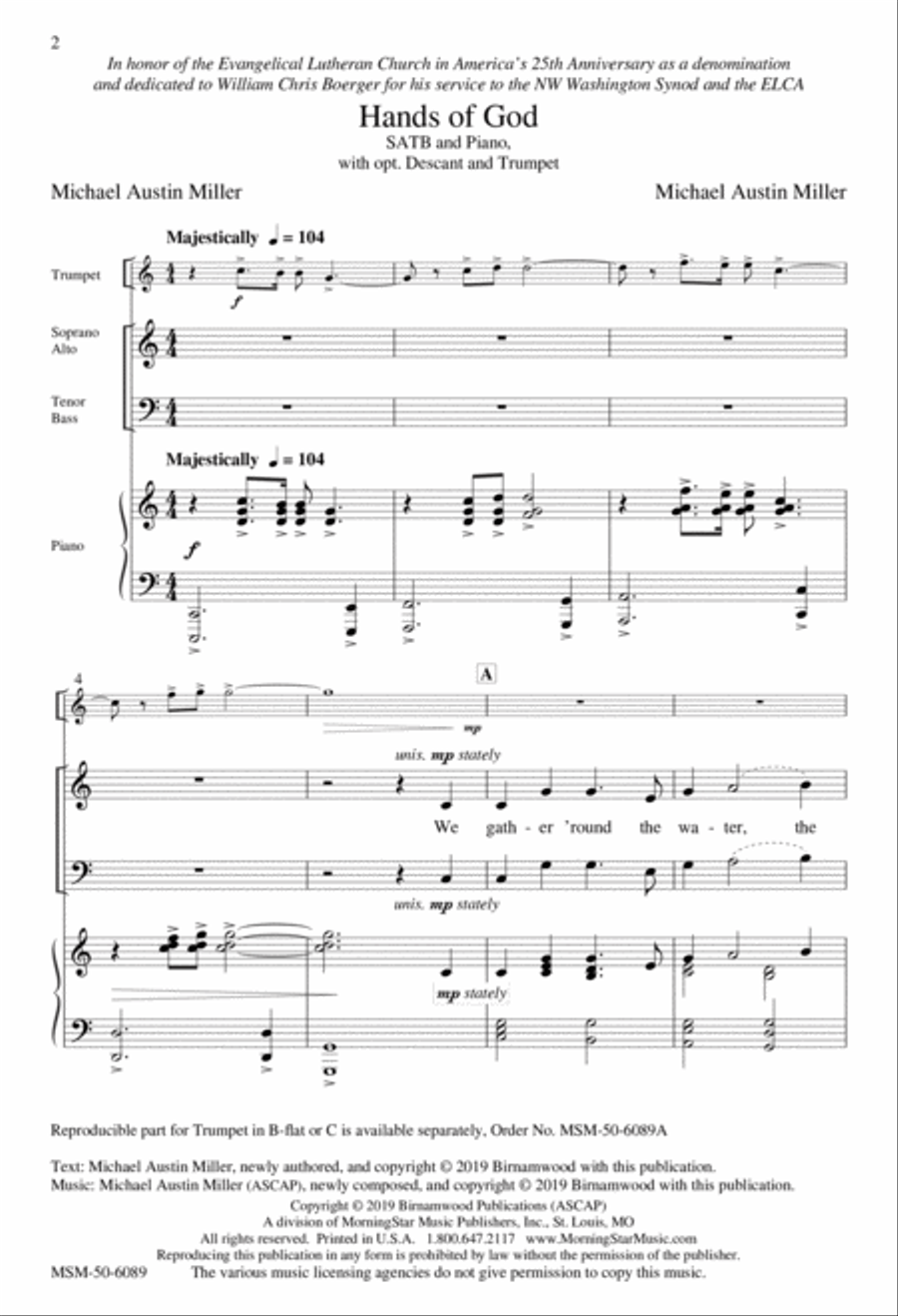 Hands of God 4-Part scores gallery preview page 2