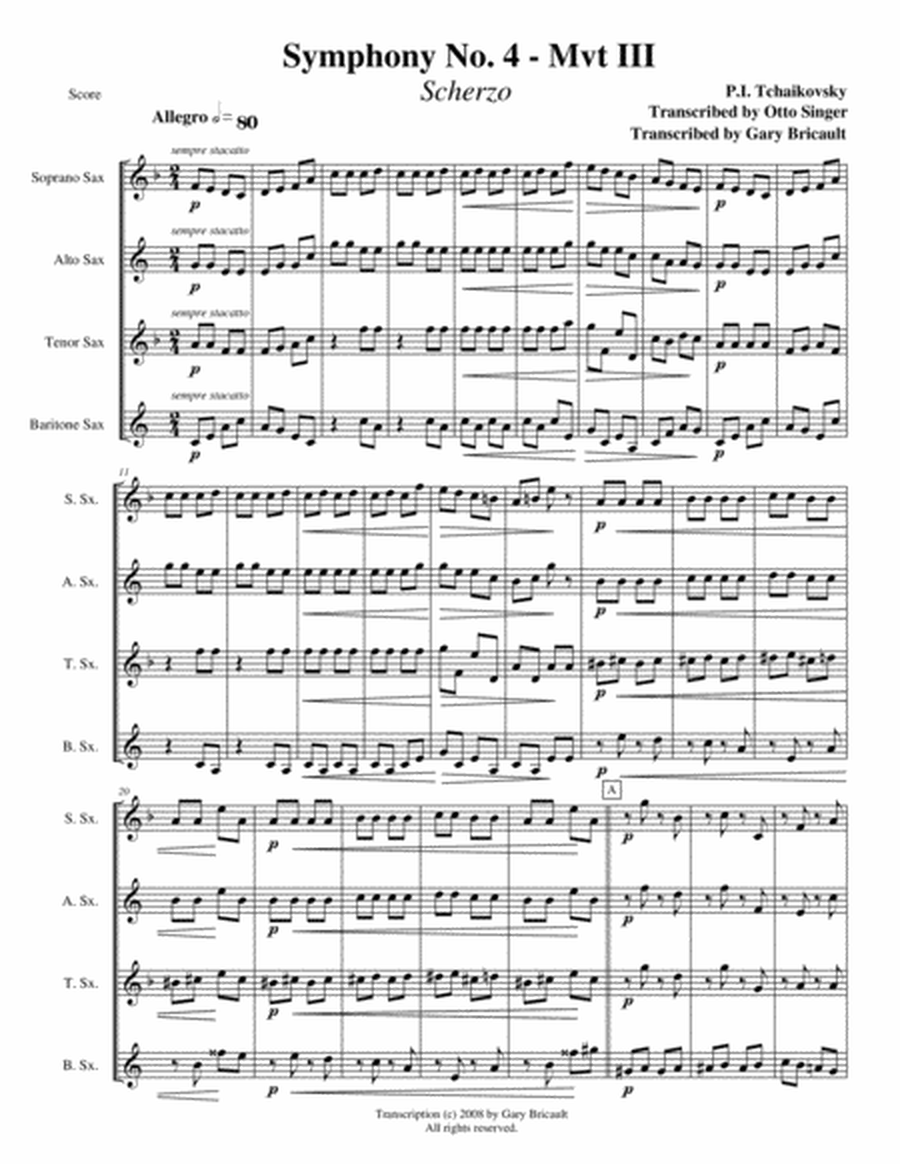 Scherzo from Symphony No. 4 image number null
