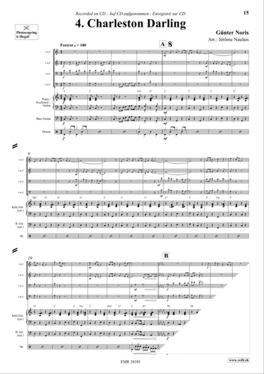 Let's Dance Volume 1 Brass Ensemble scores gallery preview page 6