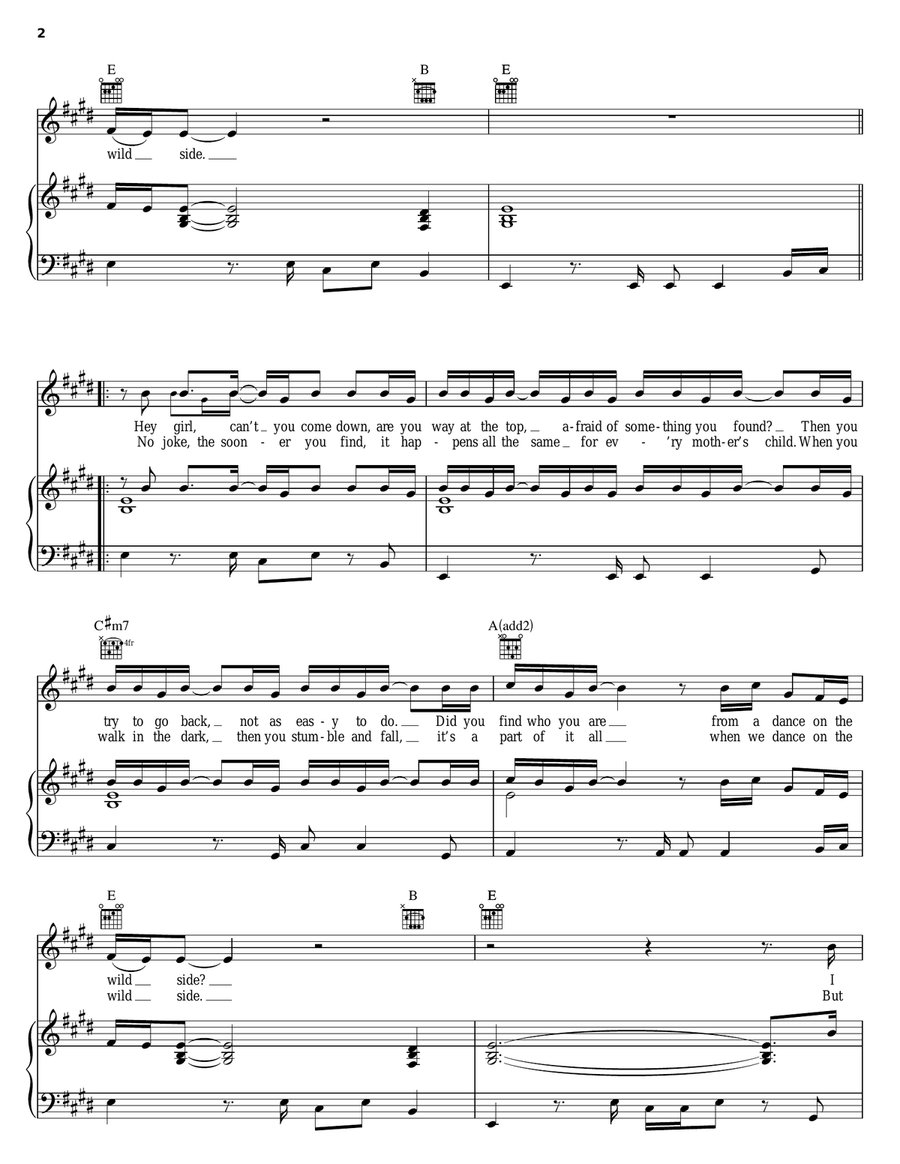 I'll Be Around Piano, Vocal, Guitar scores gallery preview page 2