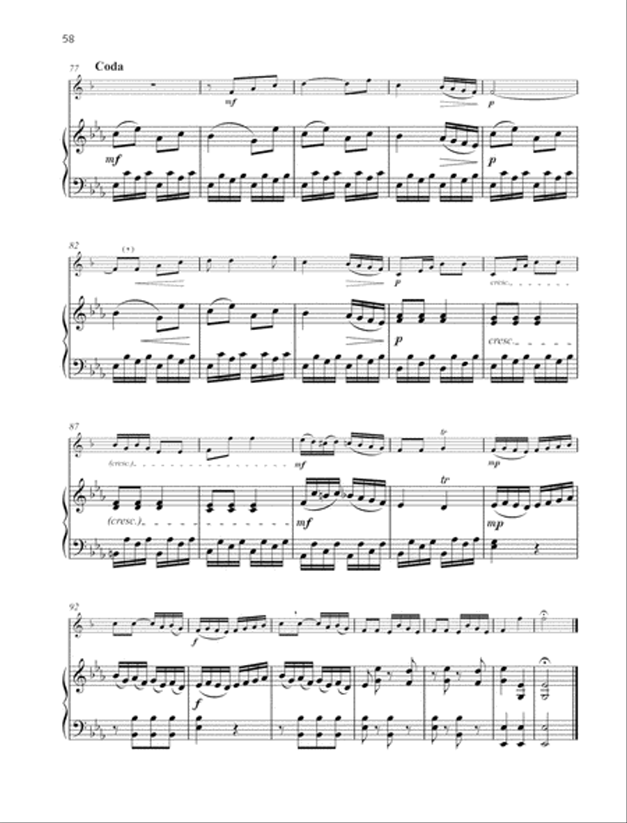Sonata E-flat major B-Flat Trumpet scores gallery preview page 5
