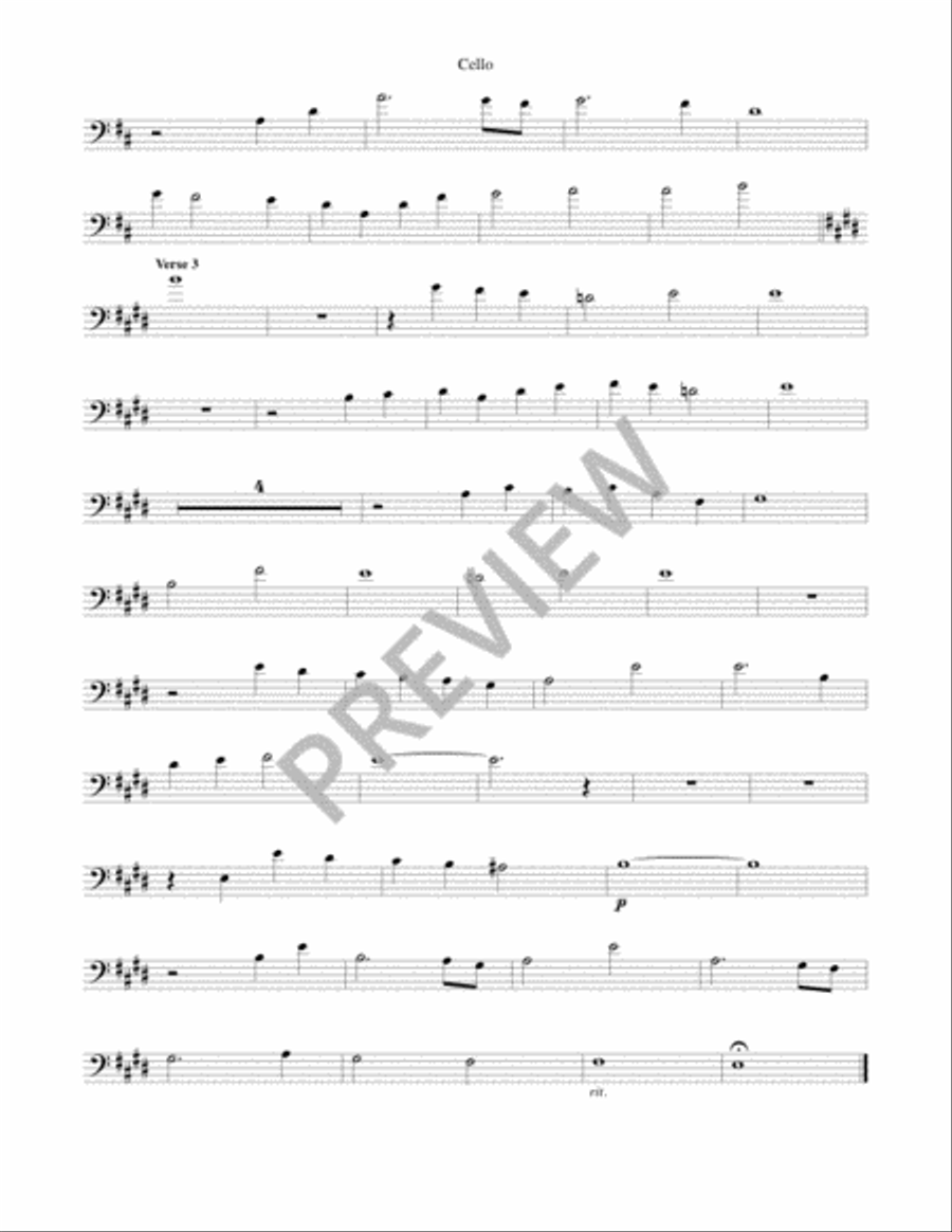 Abundant Life - Instrument edition Cello scores gallery preview page 4